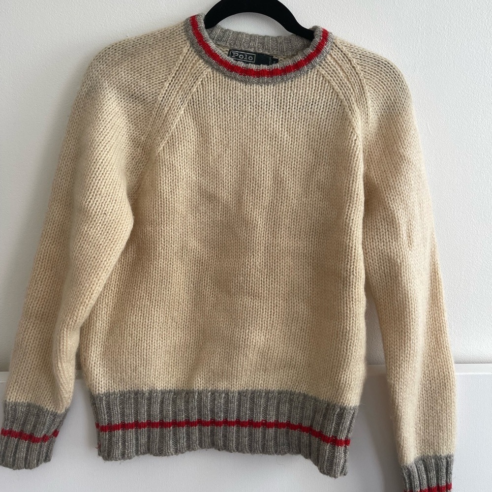 Polo by Ralph Lauren Cream Wool Sweater